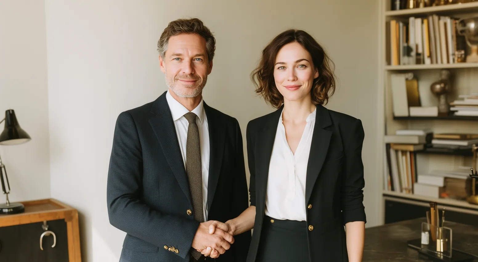 Team reviewing litigation strategy